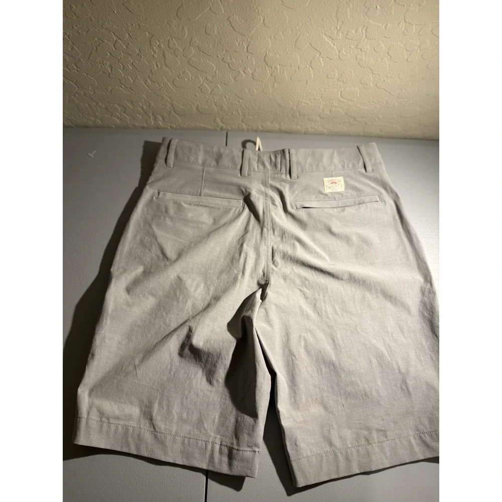 Faherty Grey Shorts All Day Size 31 Men's Casual Chino